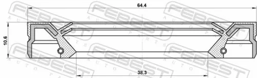 FEBEST Shaft Seal, drive shaft (95IEW-40641113C)