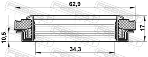 FEBEST Shaft Seal, drive shaft (95RCW-36621017X)