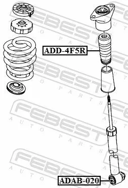 FEBEST Rubber Buffer, suspension (ADD-4F5R)