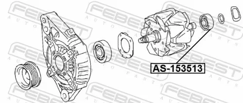 FEBEST Bearing (AS-153513)