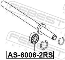 FEBEST Bearing (AS-6006-2RS)