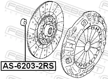 FEBEST Bearing (AS-6203-2RS)