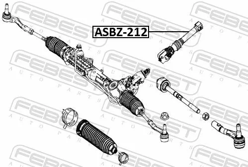 FEBEST Steering Shaft (ASBZ-212)