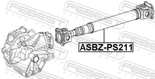 FEBEST Propshaft, axle drive (ASBZ-PS211)