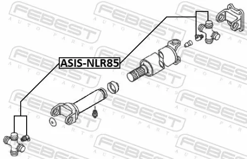 FEBEST Joint, propshaft (ASIS-NLR85)