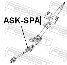 FEBEST Steering Shaft (ASK-SPA)