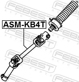 FEBEST Steering Shaft (ASM-KB4T)