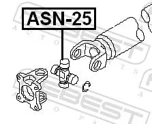 FEBEST Joint, propshaft (ASN-25)