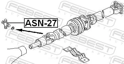 FEBEST Joint, propshaft (ASN-27)