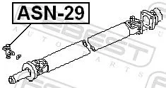 FEBEST Joint, propshaft (ASN-29)