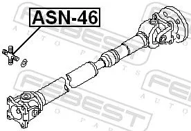 FEBEST Joint, propshaft (ASN-46)