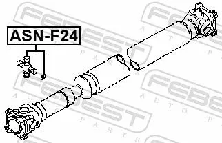FEBEST Joint, propshaft (ASN-F24)