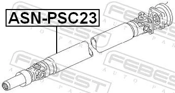 FEBEST Propshaft, axle drive (ASN-PSC23)