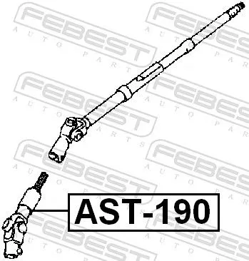 FEBEST Steering Shaft (AST-190)