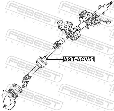 FEBEST Steering Shaft (AST-ACV51)