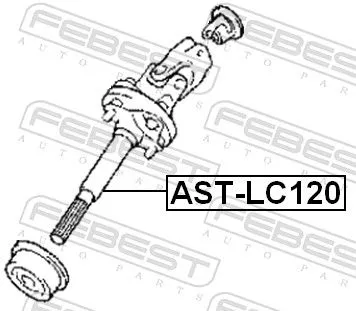FEBEST Steering Shaft (AST-LC120)