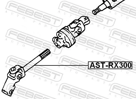 FEBEST Steering Shaft (AST-RX300)