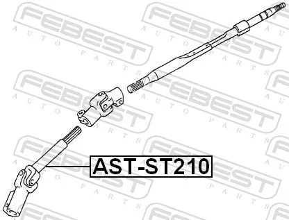 FEBEST Steering Shaft (AST-ST210)