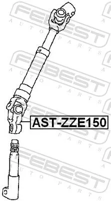 FEBEST Steering Shaft (AST-ZZE150)