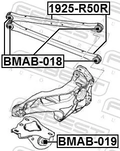 FEBEST Mounting, control/trailing arm (BMAB-018)