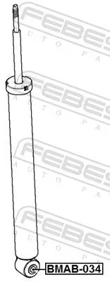 FEBEST Bush, shock absorber (BMAB-034)