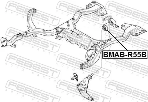 FEBEST Mounting, control/trailing arm (BMAB-R55B)