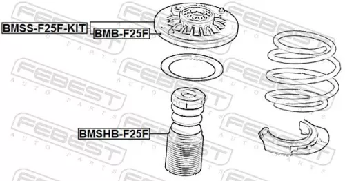 FEBEST Rolling Bearing, suspension strut support mount (BMB-F25F)