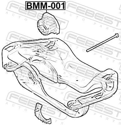FEBEST Mounting, automatic transmission (BMM-001)