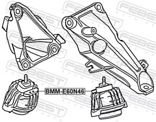 FEBEST Mounting, engine (BMM-E60N46)