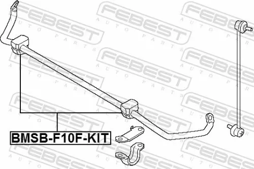 FEBEST Repair Kit, stabiliser bush (BMSB-F10F-KIT)