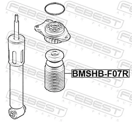 FEBEST Protective Cap/Bellow, shock absorber (BMSHB-F07R)