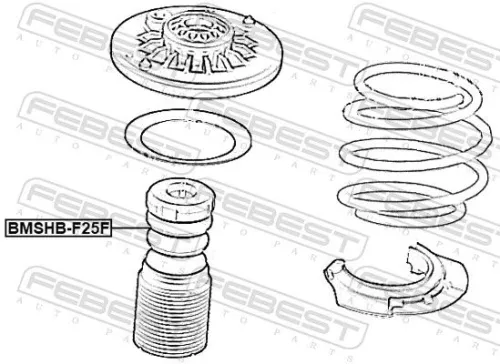 FEBEST Protective Cap/Bellow, shock absorber (BMSHB-F25F)