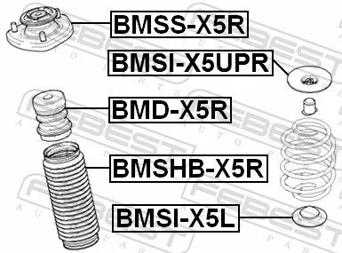FEBEST Spring Seat (BMSI-X5UPR)