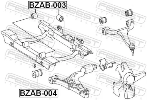 FEBEST Mounting, control/trailing arm (BZAB-003)