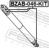 FEBEST Mounting Kit, shock absorber (BZAB-046-KIT)