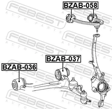 FEBEST Mounting, control/trailing arm (BZAB-058)
