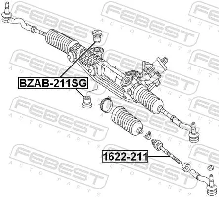 FEBEST Mounting, steering gear (BZAB-211SG)