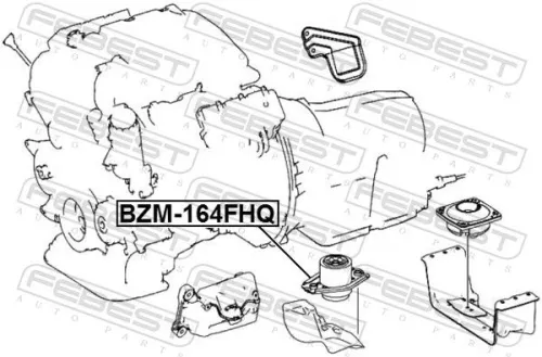 FEBEST Mounting, engine (BZM-164FHQ)