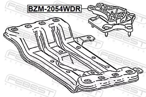 FEBEST Mounting, automatic transmission (BZM-2054WDR)