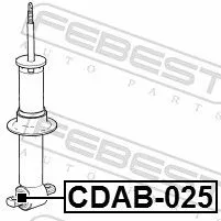 FEBEST Bush, shock absorber (CDAB-025)