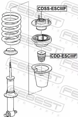 FEBEST Suspension Strut Support Mount (CDSS-ESCIIIF)
