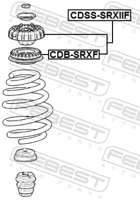 FEBEST Suspension Strut Support Mount (CDSS-SRXIIF)