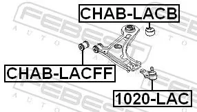 FEBEST Mounting, control/trailing arm (CHAB-LACB)