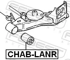FEBEST Bushing, axle beam (CHAB-LANR)