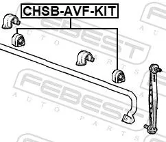 FEBEST Repair Kit, stabiliser bush (CHSB-AVF-KIT)