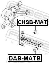 FEBEST Mounting, control/trailing arm (CHSB-MAT)