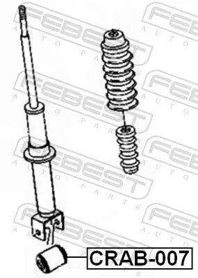 FEBEST Bush, shock absorber (CRAB-007)