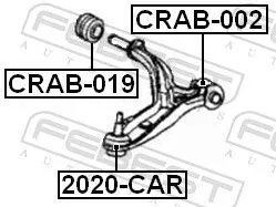 FEBEST Mounting, control/trailing arm (CRAB-019)