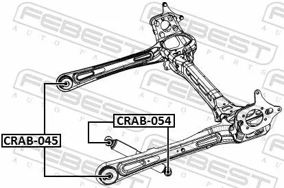 FEBEST Bush, shock absorber (CRAB-054)