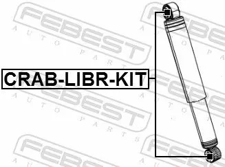 FEBEST Mounting Kit, shock absorber (CRAB-LIBR-KIT)
